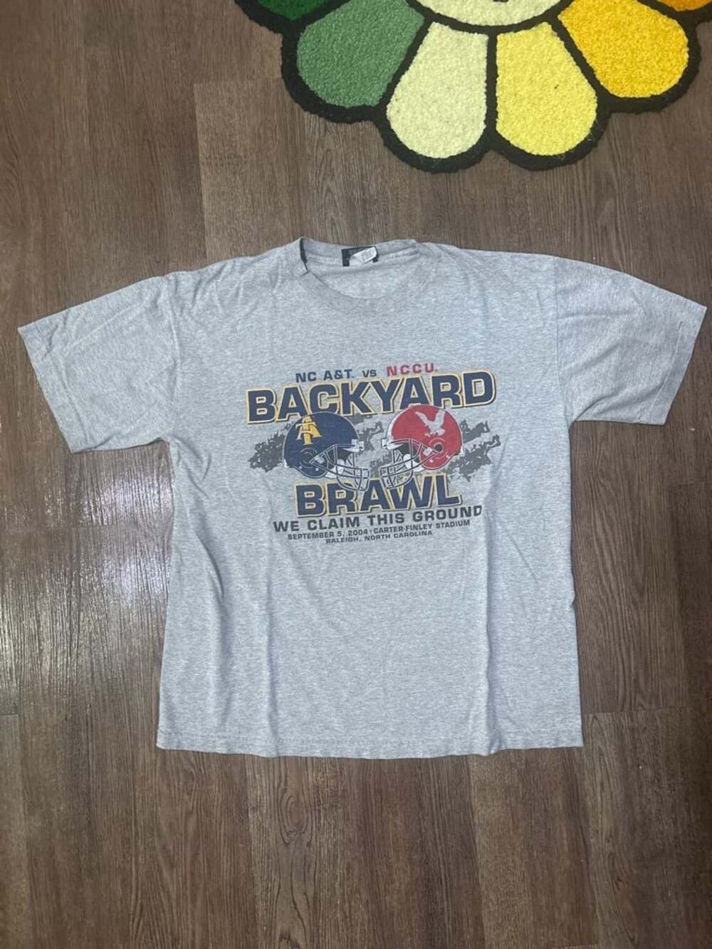 Vintage 2004 NC A&T vs NCCU Backyard Brawl Football T-Shirt